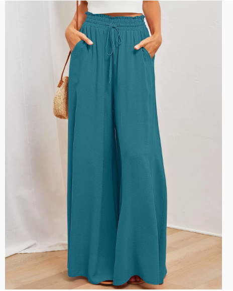 Flowing wide-leg pants