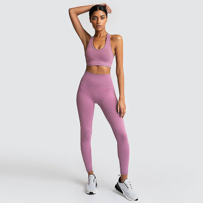 Seamless knit workout set