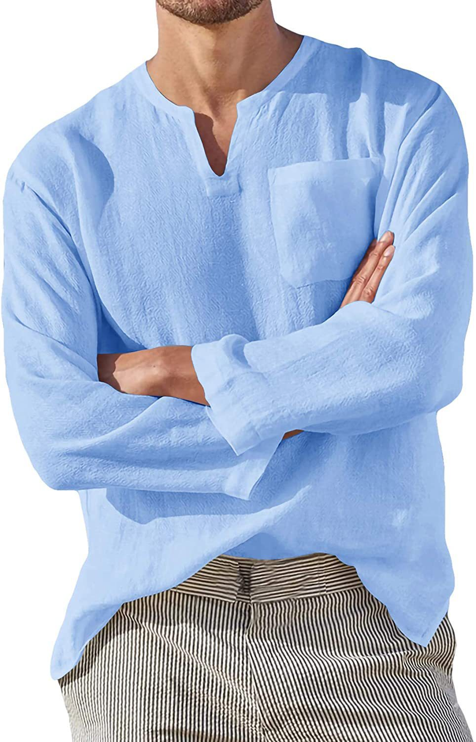White linen shirt