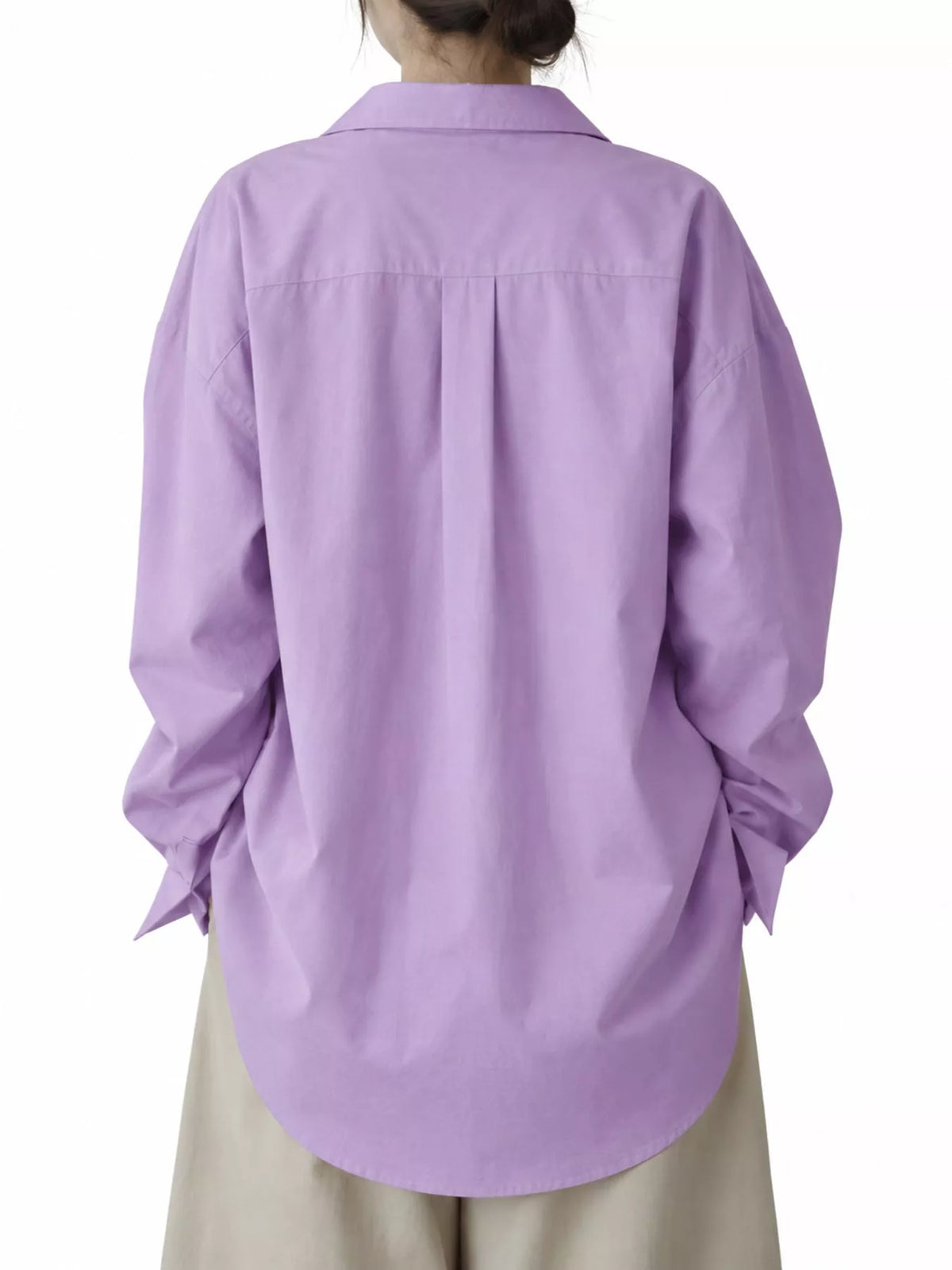 Oversized button-down shirt