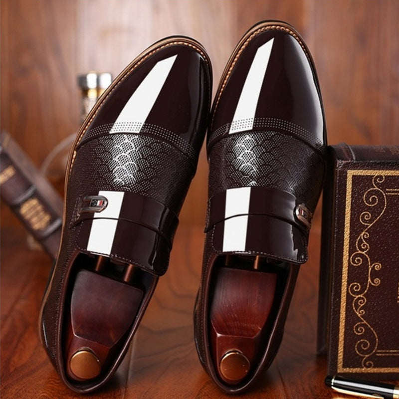 Leather penny loafers