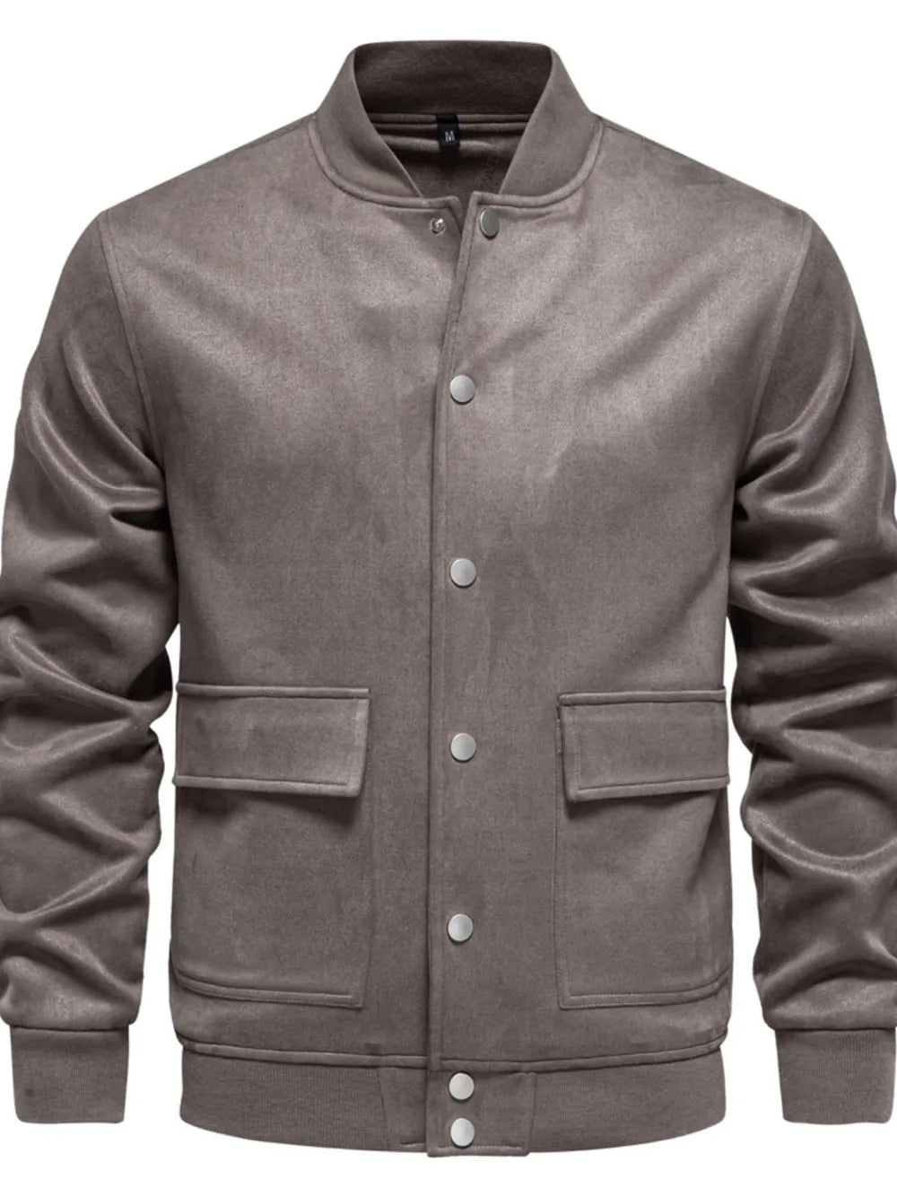 Baseball collar snap down jacket