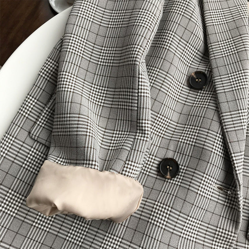 Plaid relaxed blazer