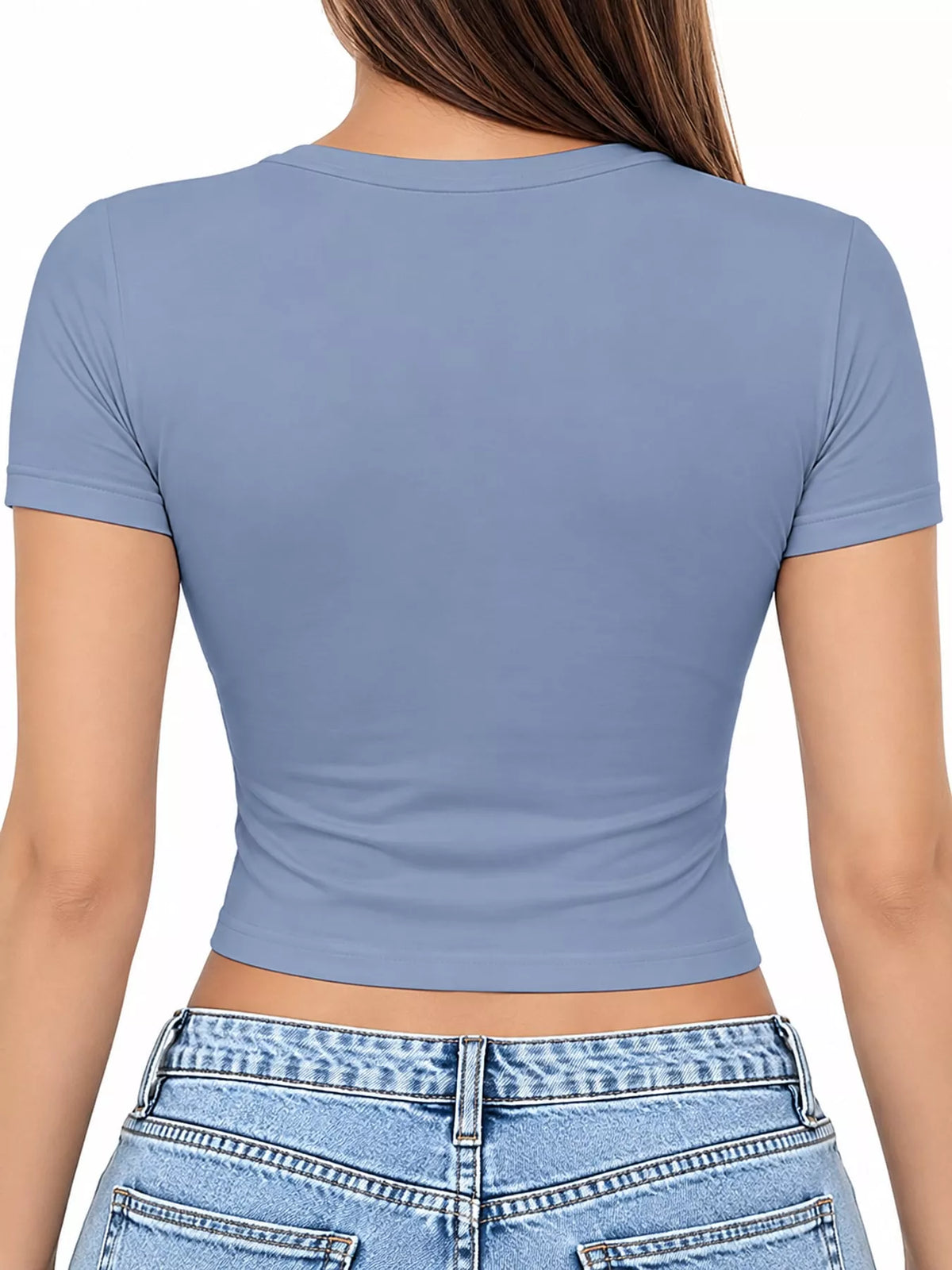 Fitted crew crop tee