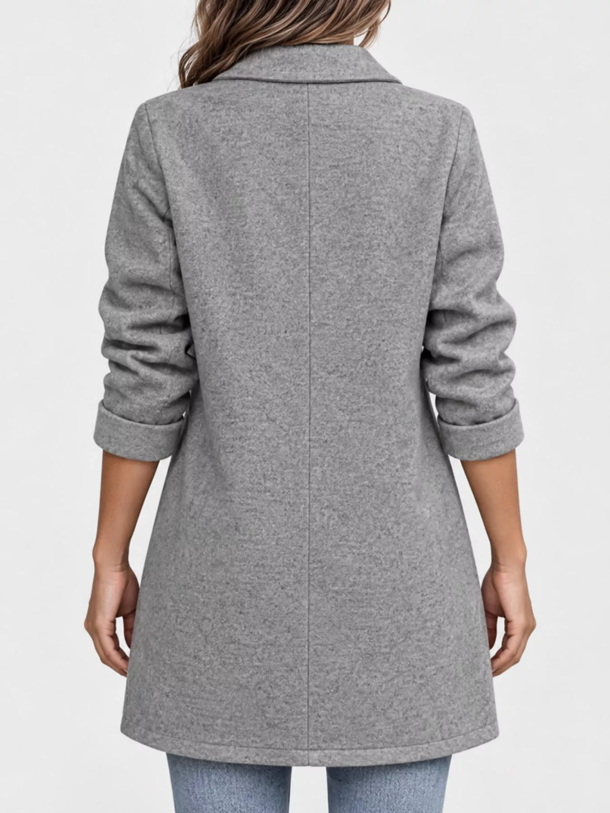 Lapel button coat