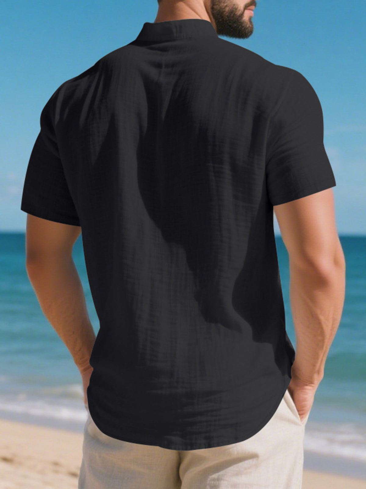 Pocket short-sleeve shirt