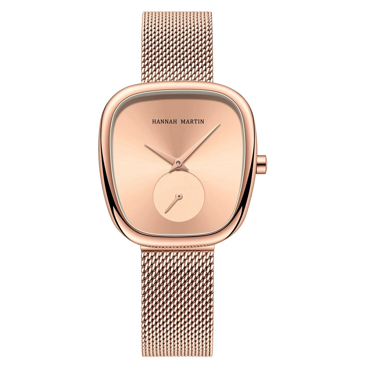 Square mesh strap watch