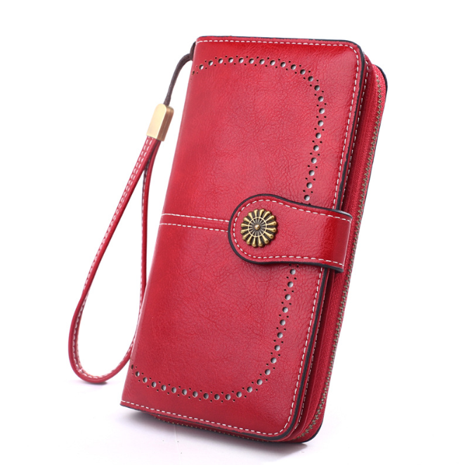 Snap-tab long wallet