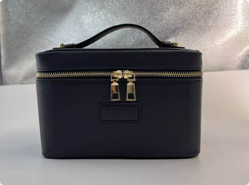 Top handle vanity case bag