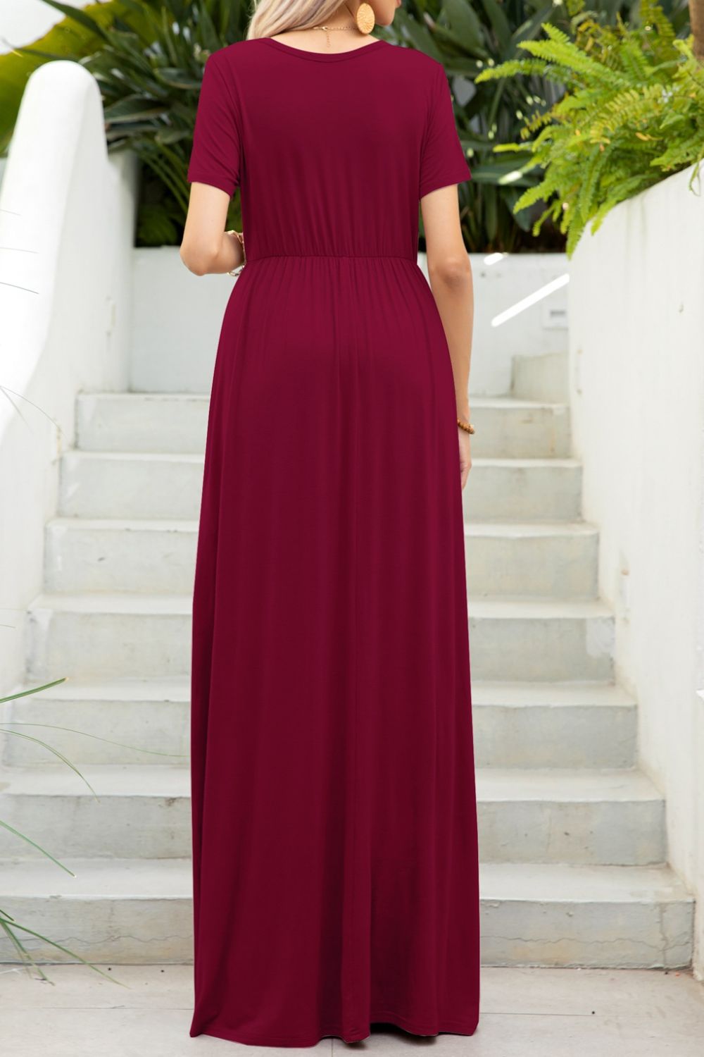 Maxi tee dress with pockets