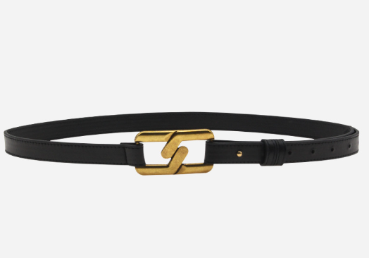 Gold link-buckle belt