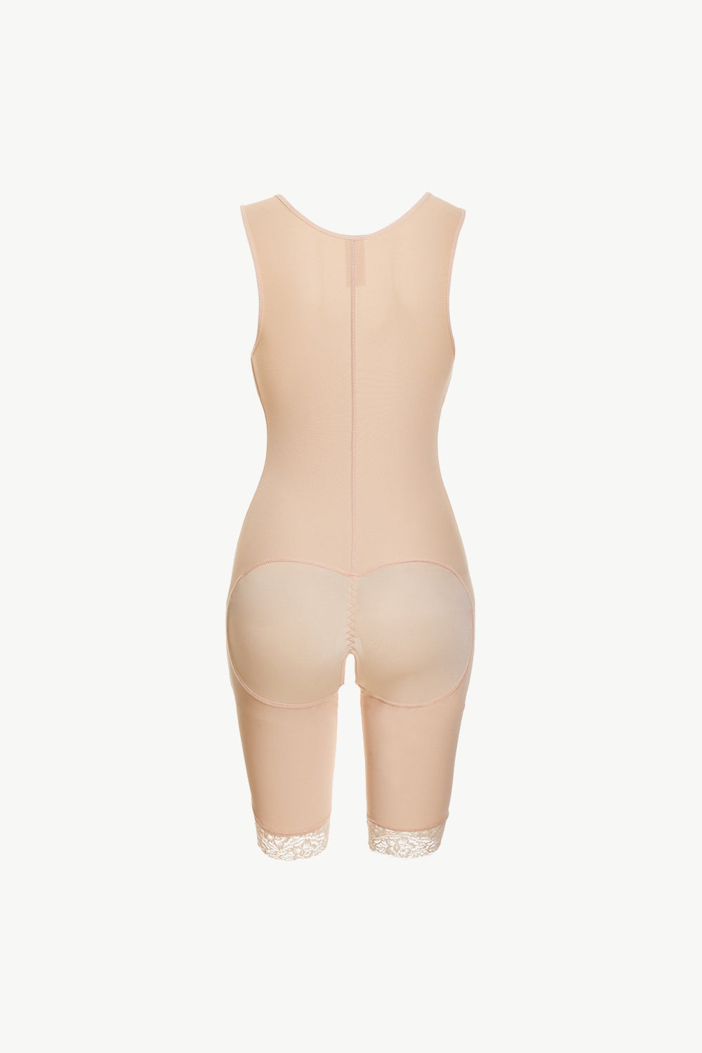 Zip-front lace shapewear