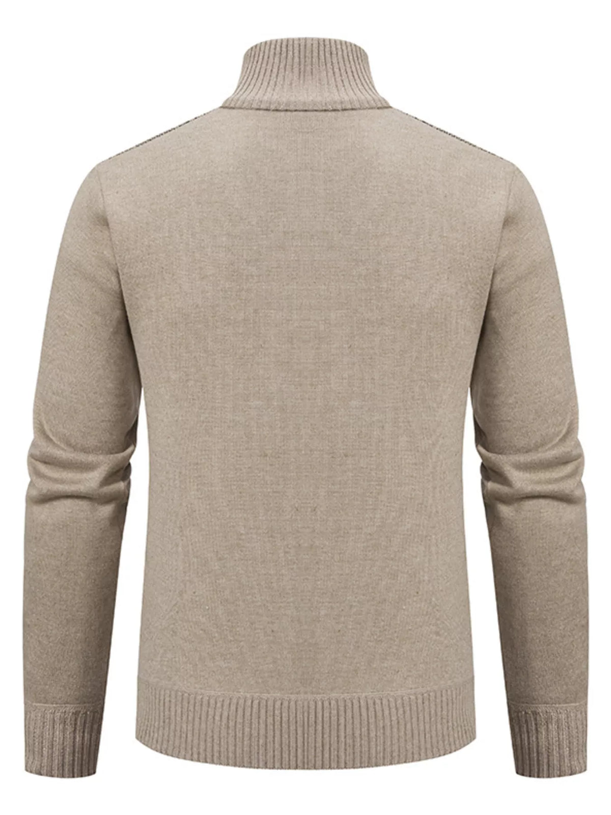 Cable-knit zip cardigan