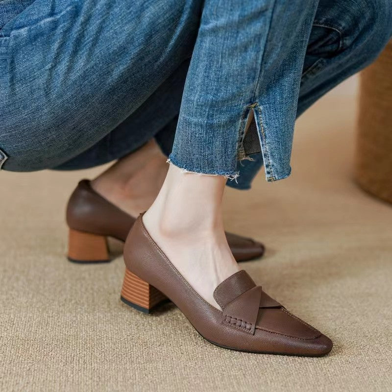 Vintage leather loafers