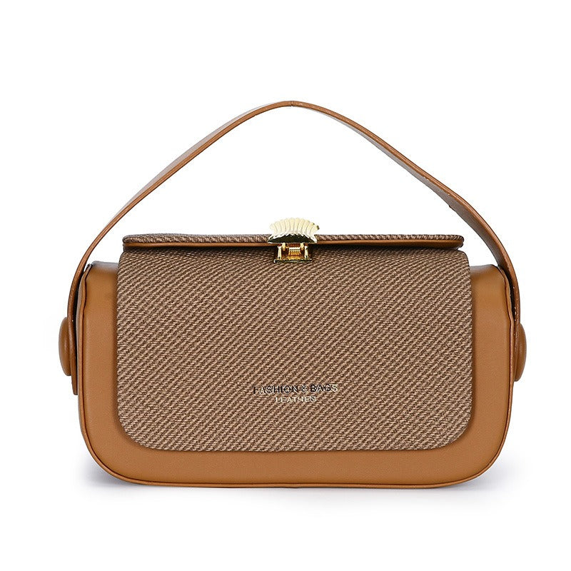 Woven box crossbody bag