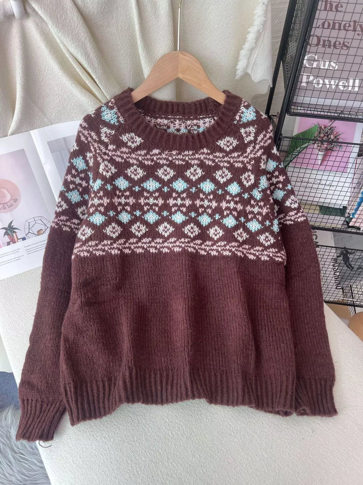 Fair Isle crew sweater
