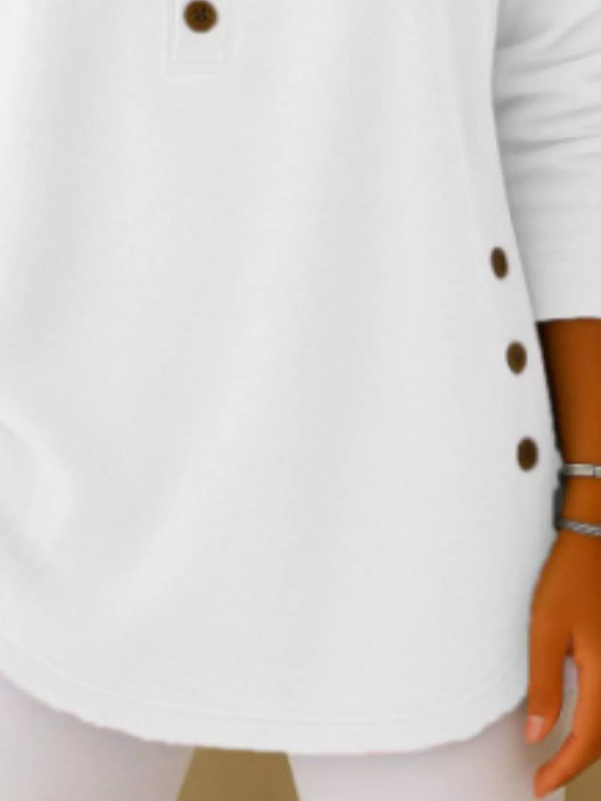 Corduroy button top