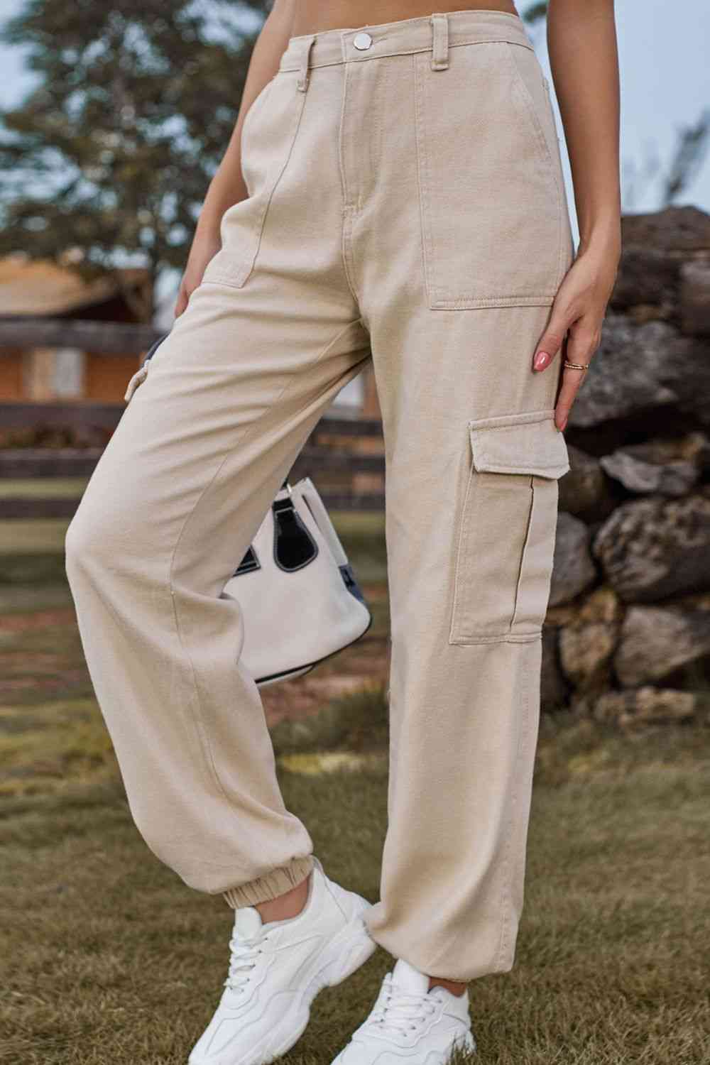Long jeans with pocket
