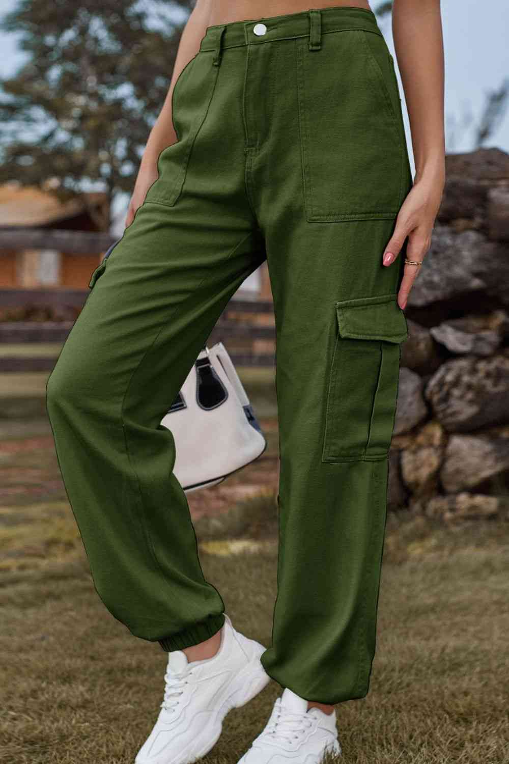 Long jeans with pocket