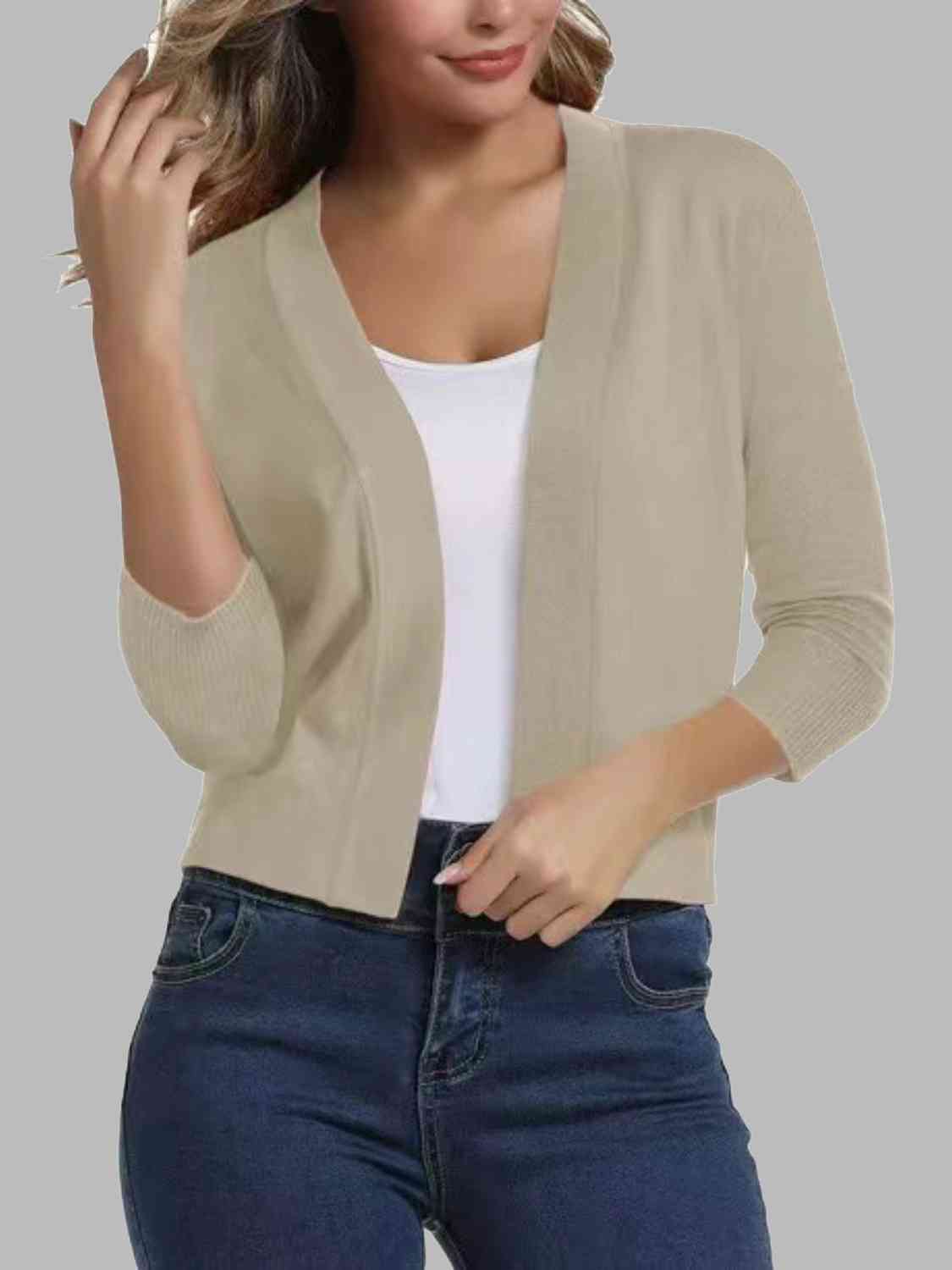 Open front cardigan