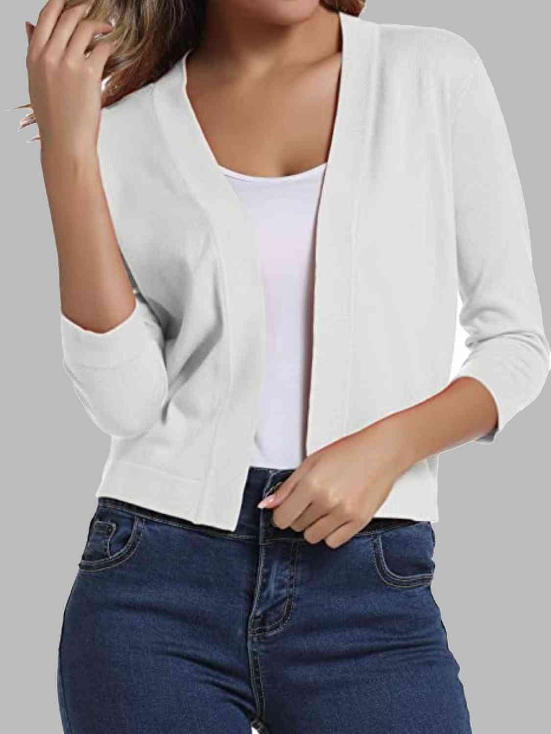 Open front cardigan