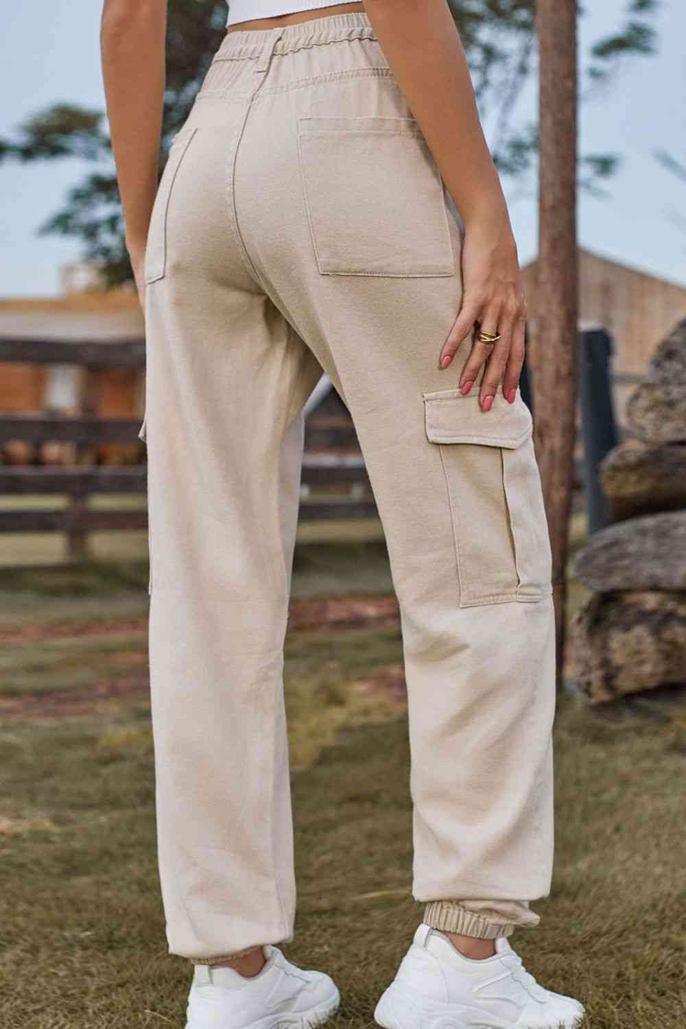 Long jeans with pocket
