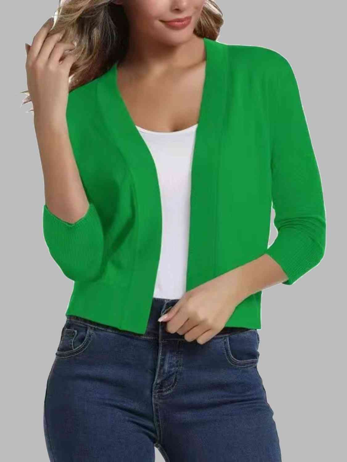 Open front cardigan