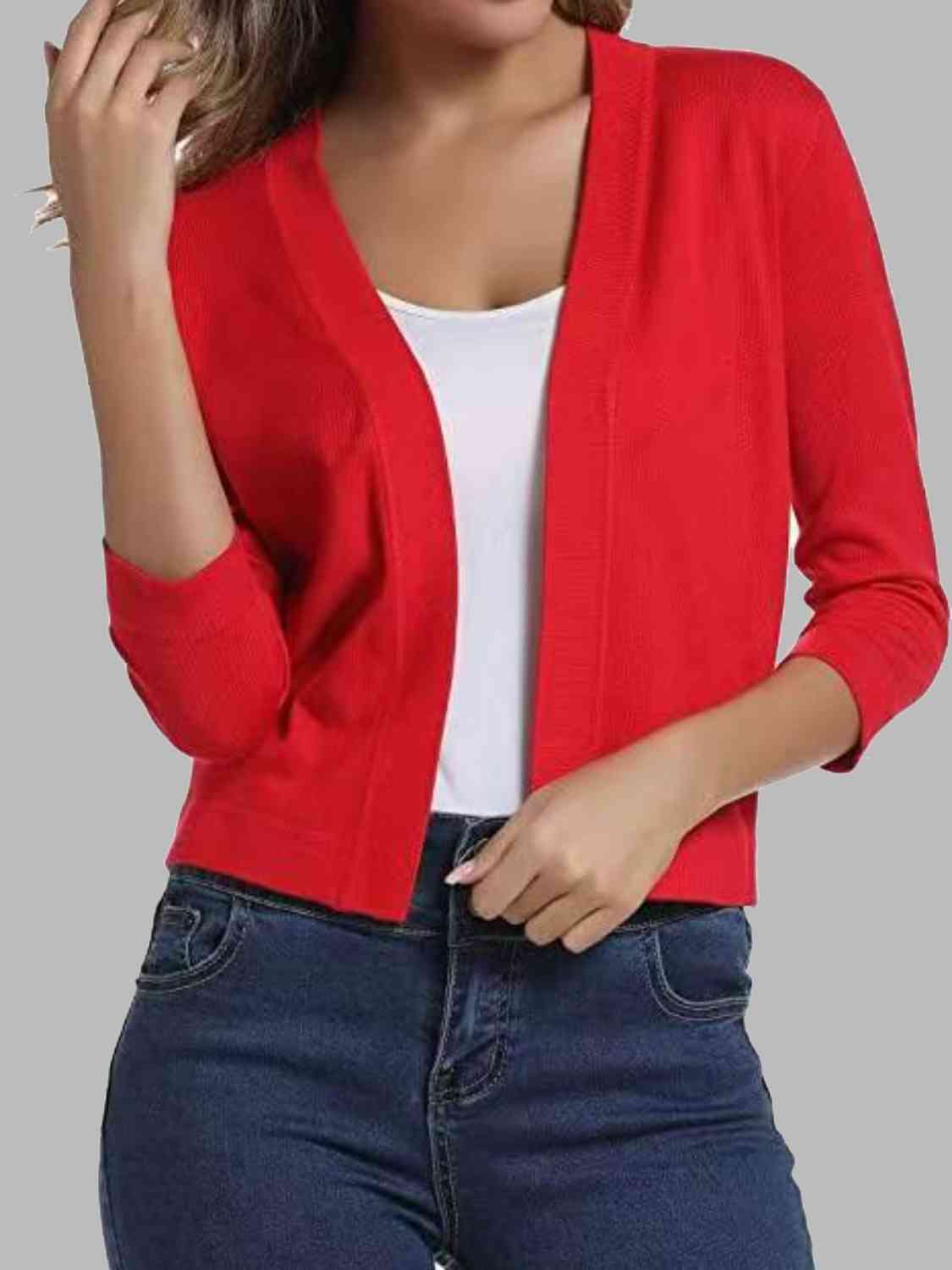 Open front cardigan