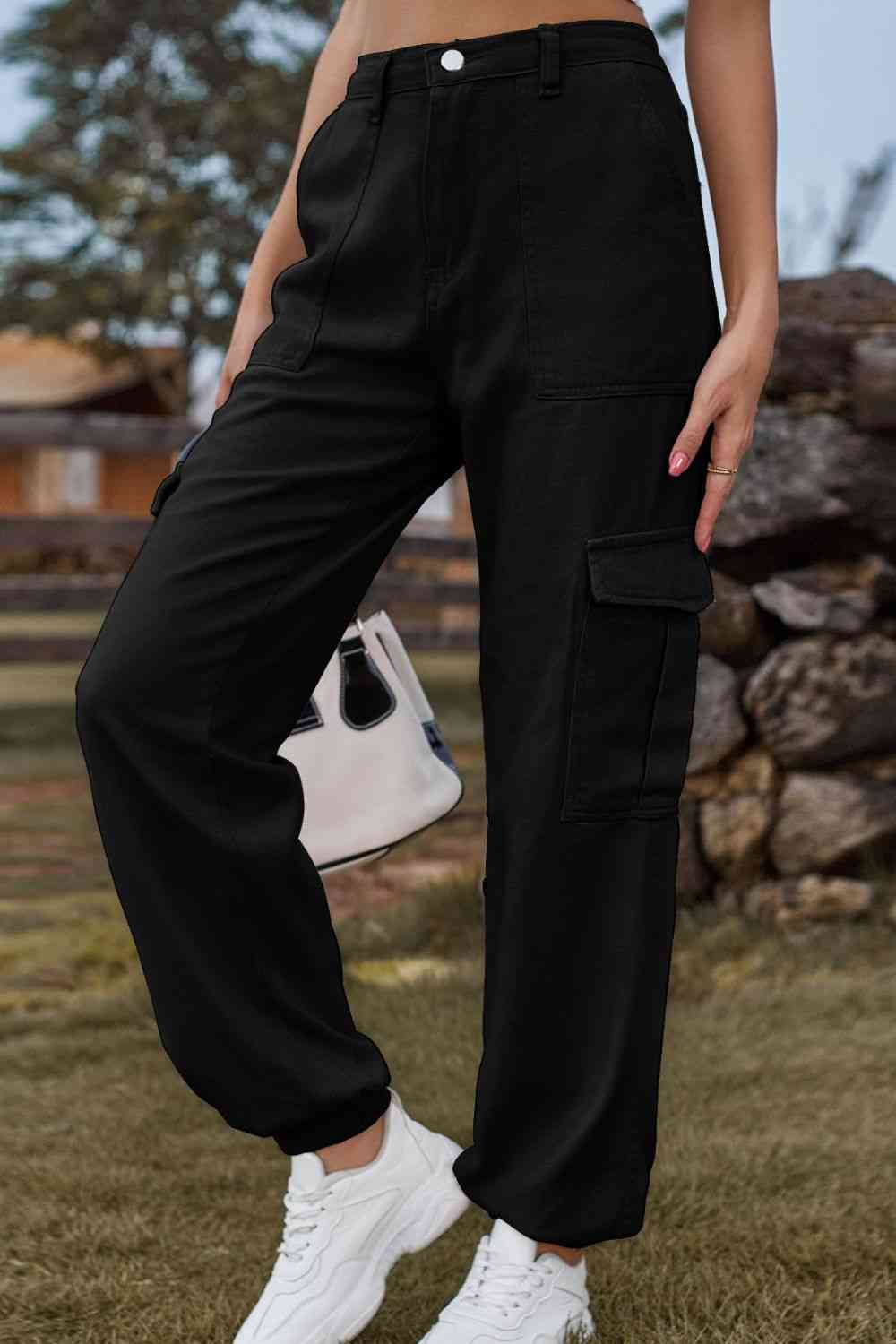 Long jeans with pocket