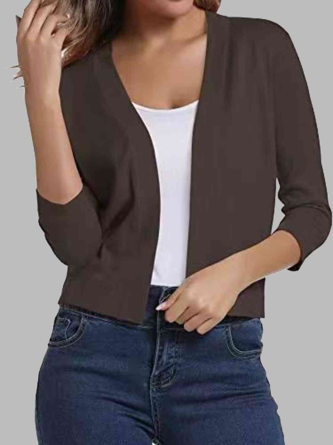 Open front cardigan