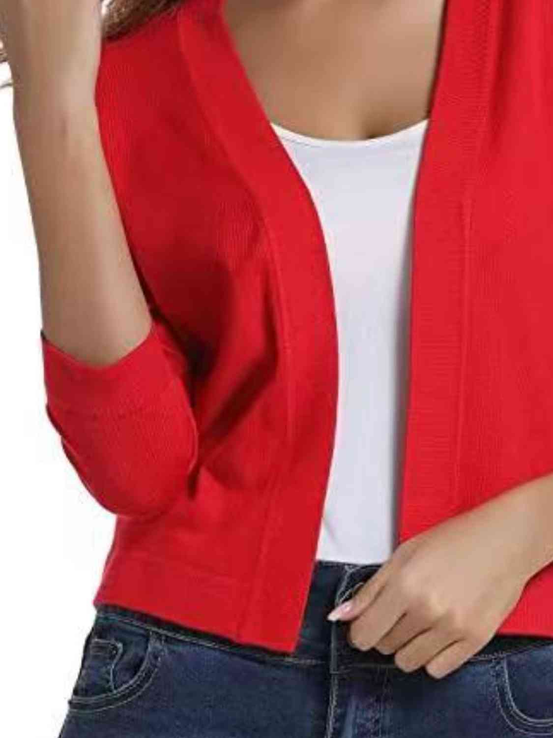 Open front cardigan