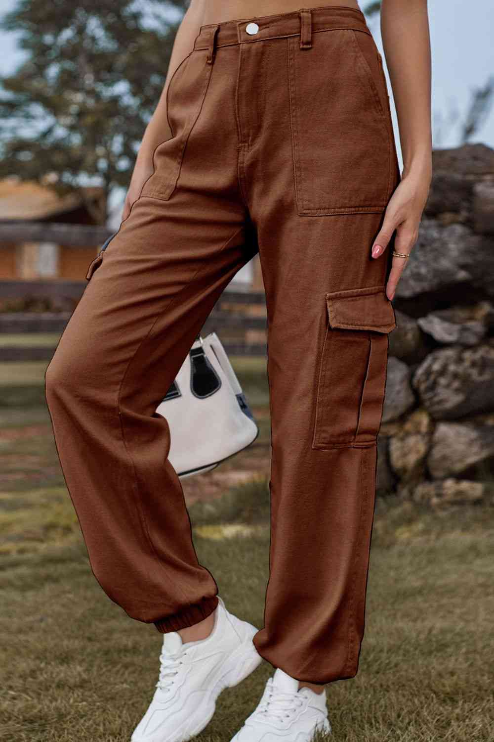 Long jeans with pocket