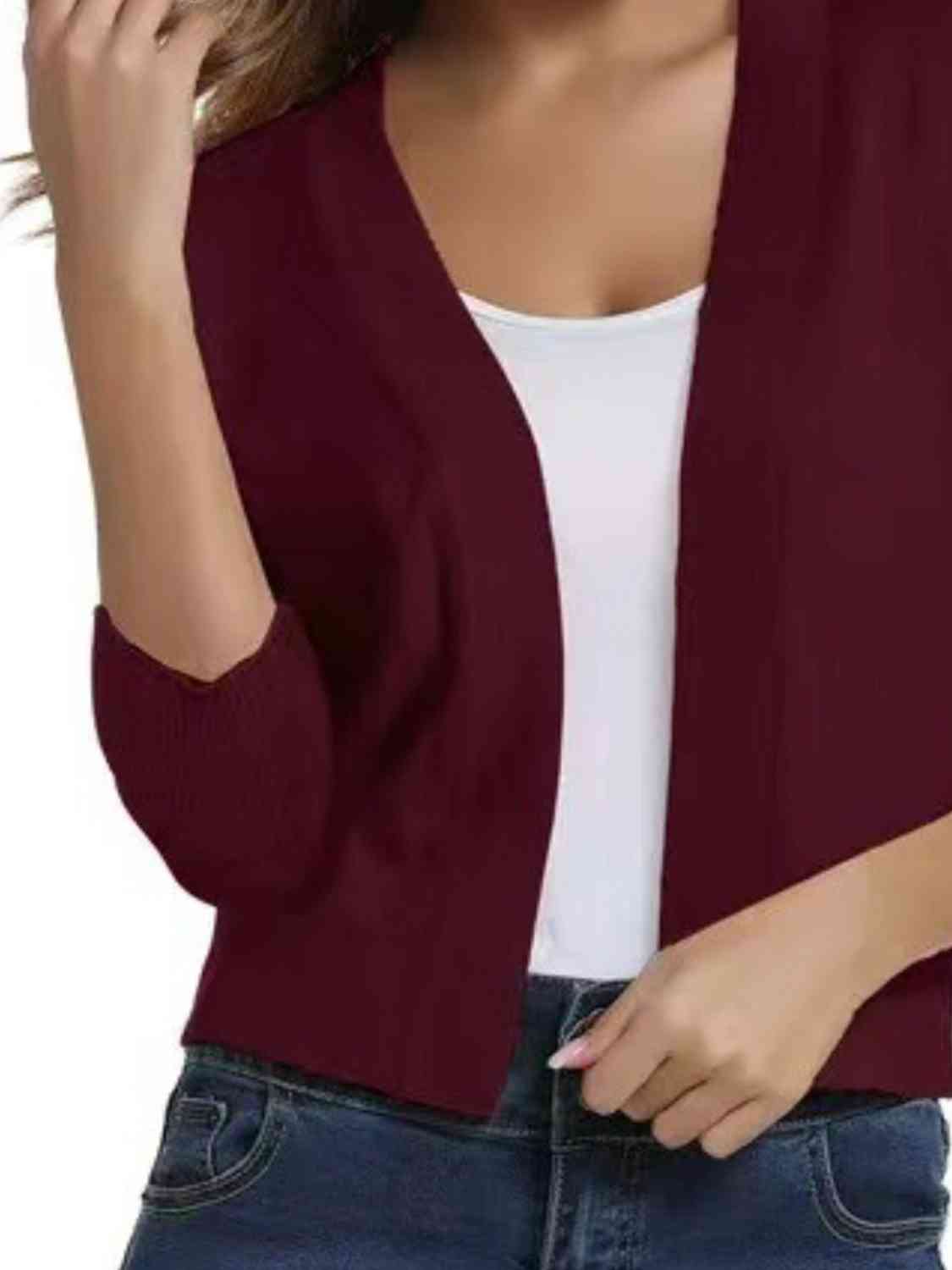 Open front cardigan
