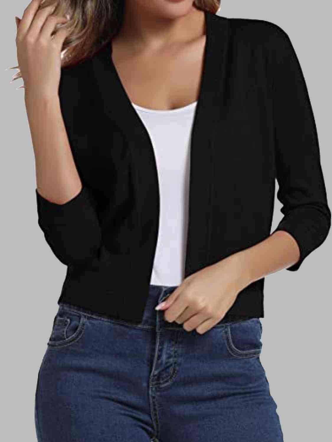Open front cardigan