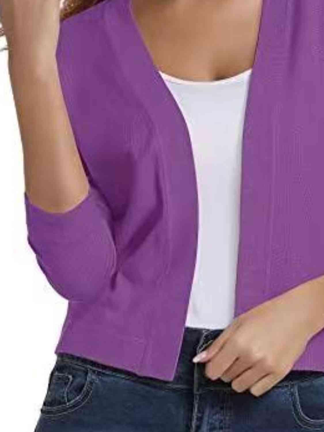 Open front cardigan