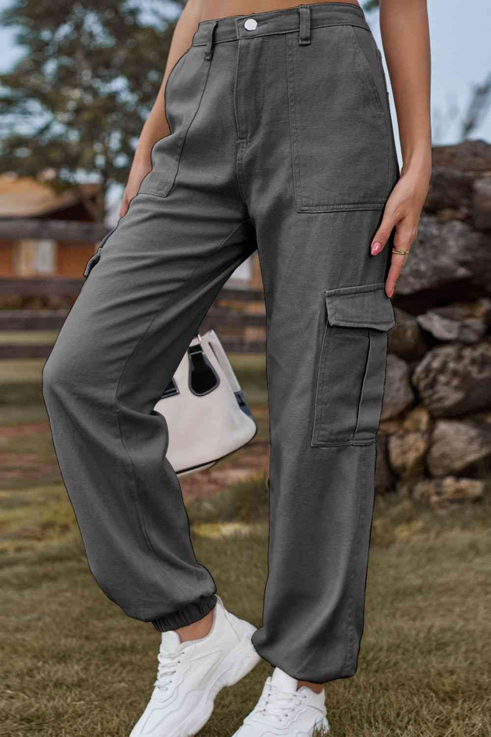 Long jeans with pocket