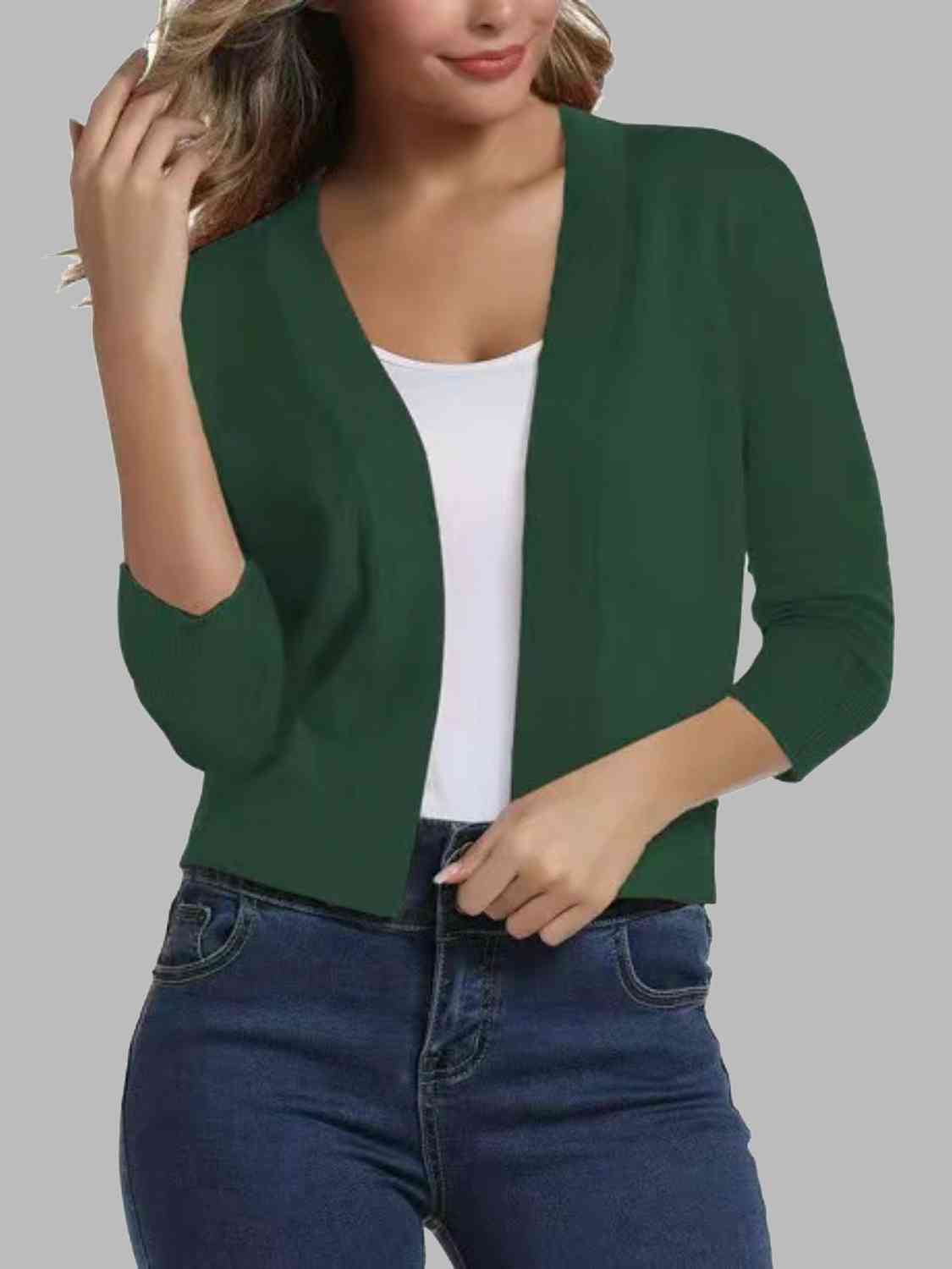 Open front cardigan