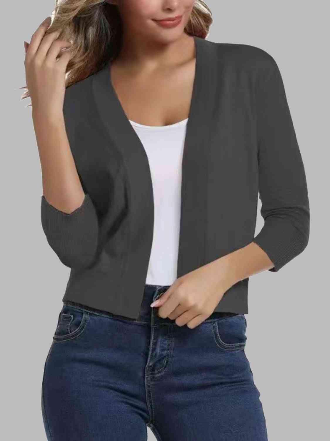 Open front cardigan